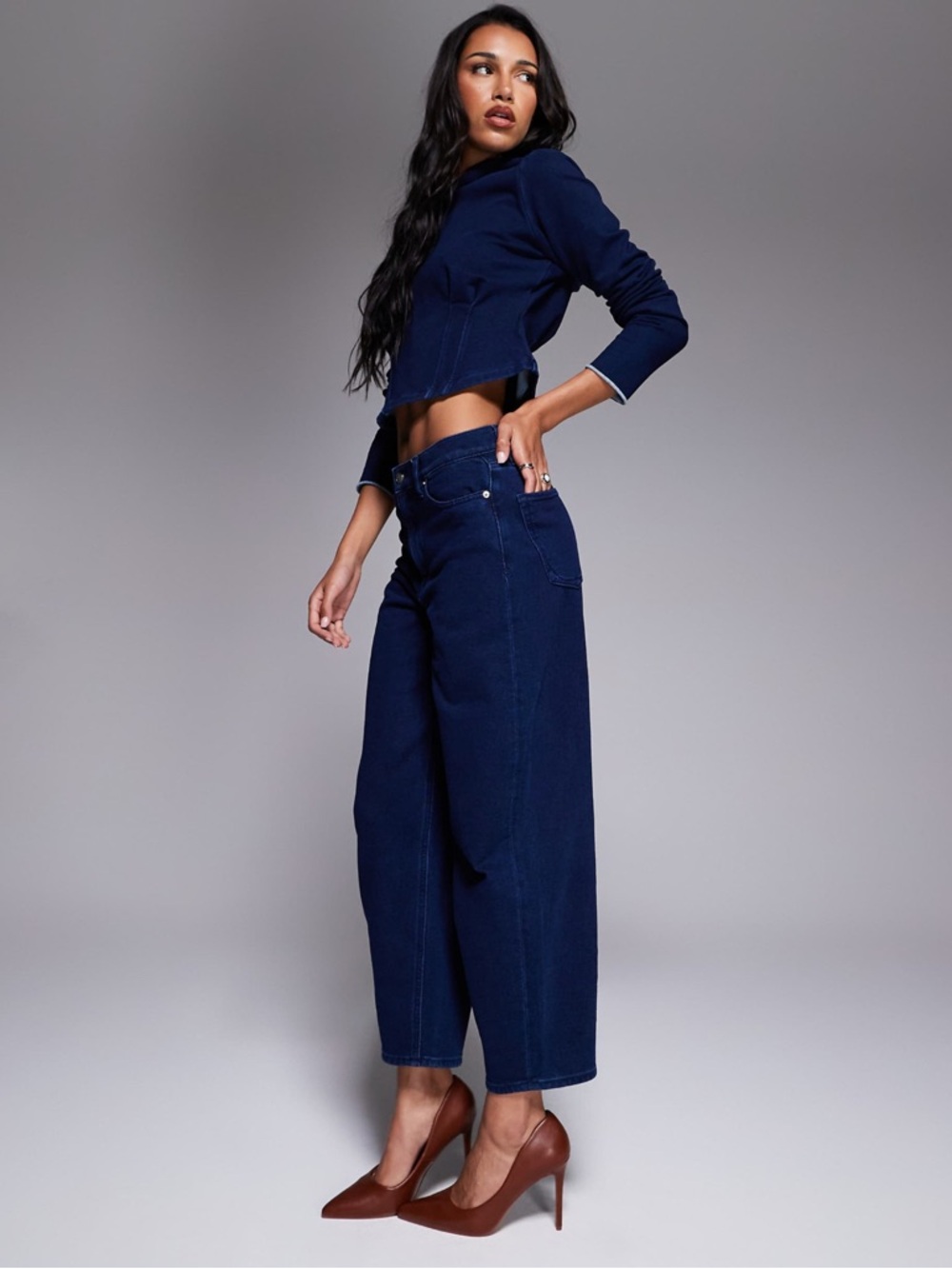 Good American jeanius barrel sweatpants /pants -Brand New With Tags